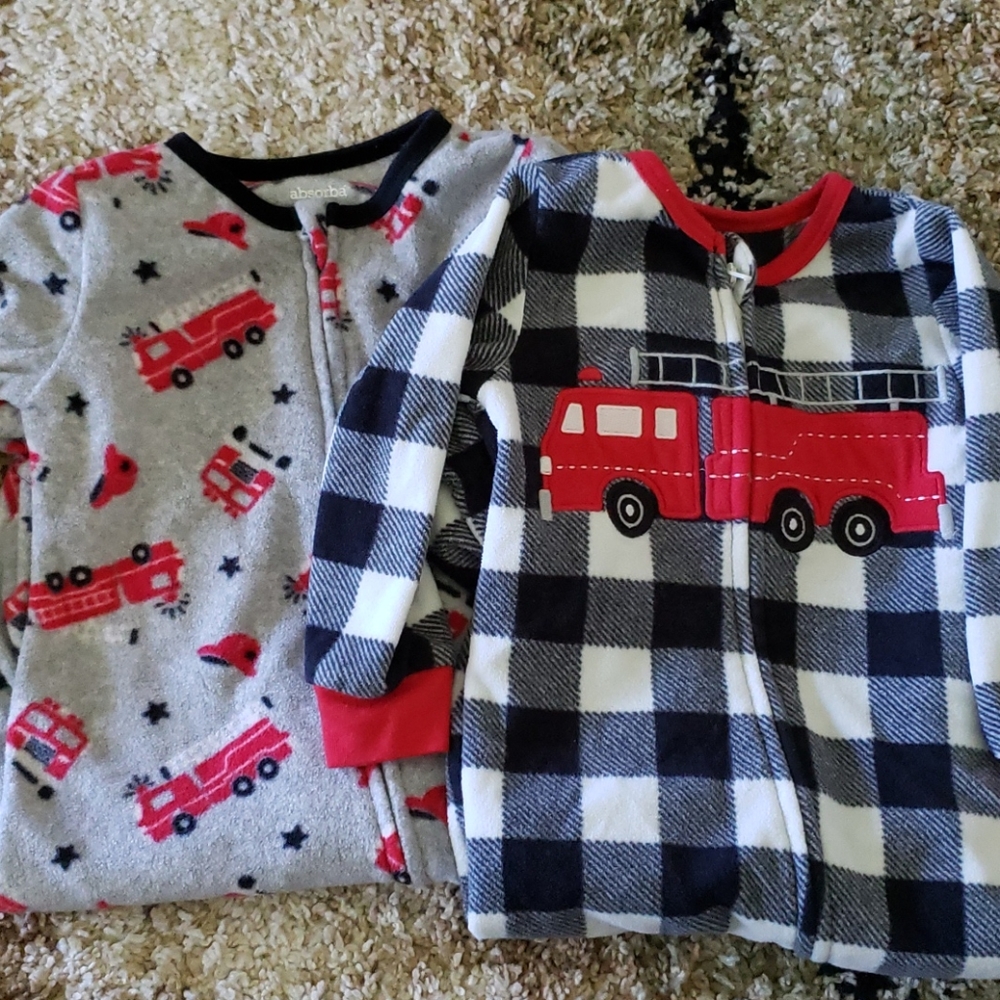Fleece footie pjs